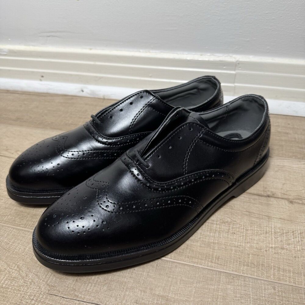 NEW Red Wing Men’s 8 D Steel Toe Oxford Black Leather Brogue Wingtip Dress Shoe